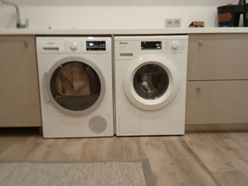 Çamaşır makinesi, çamaşır makinesi tamiri sonrası tezgâhta